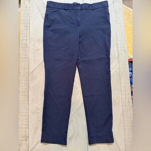 Talbots Hampshire Navy Ankle Pants 4 pockets Size 12 VGUC